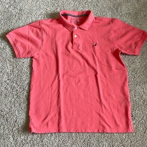 Boys Nautica Coral Short Sleeved Polo. XL (18/20)